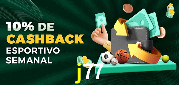 10% de bônus de cashback na j77